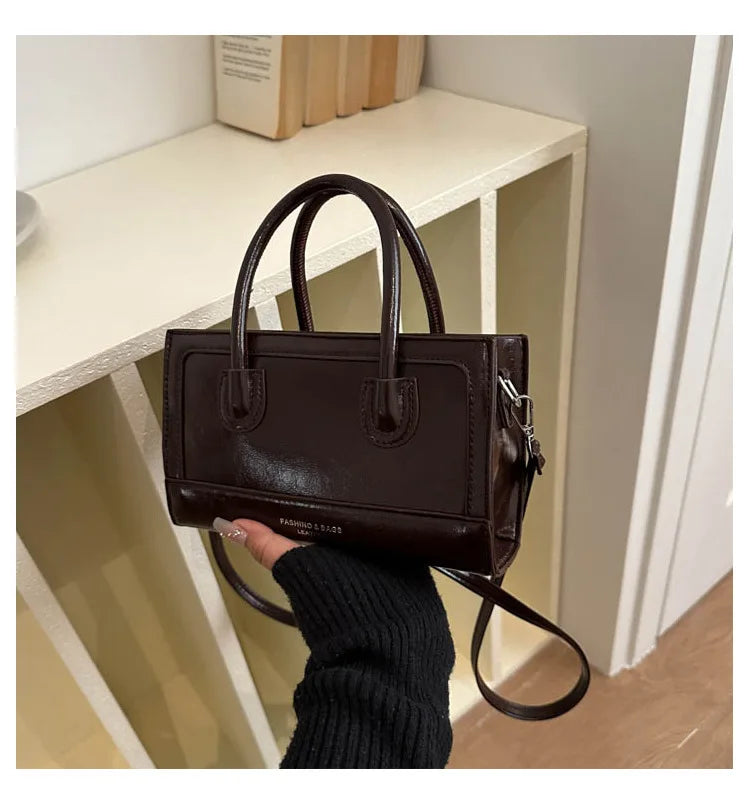 Chic Casual Minimalist Women's Crossbody Bag 2026 New Daily Single Shoulder Bag Summer Vintage Handbag Urban Simple Style PU ...