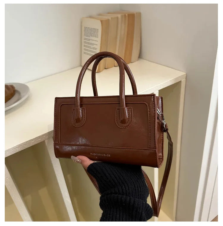 Chic Casual Minimalist Women's Crossbody Bag 2026 New Daily Single Shoulder Bag Summer Vintage Handbag Urban Simple Style PU ...