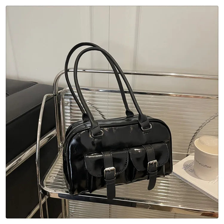 Retro Pillow Shaped Women's Bag 2025 Autumn New Fashion Trendy Large Capacity Handbag Shoulder Bag for Commute Casual