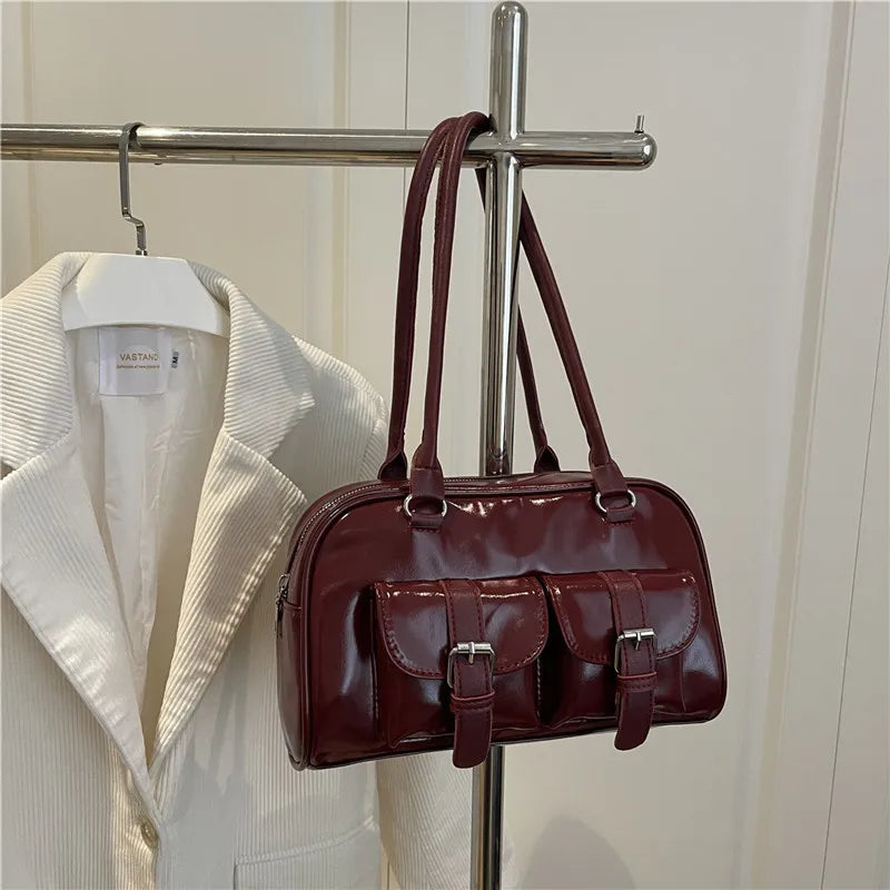 Retro Pillow Shaped Women's Bag 2025 Autumn New Fashion Trendy Large Capacity Handbag Shoulder Bag for Commute Casual