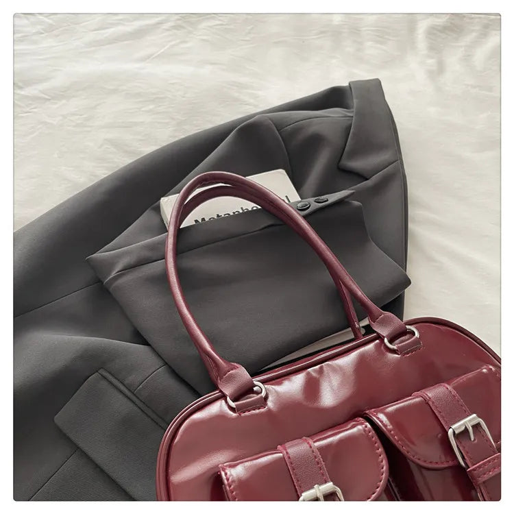 Retro Pillow Shaped Women's Bag 2025 Autumn New Fashion Trendy Large Capacity Handbag Shoulder Bag for Commute Casual