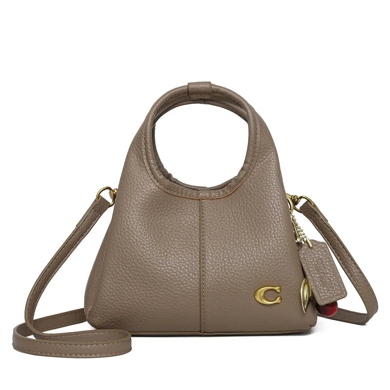 Women's Mini Bucket Bag Designer Style Large Capacity Handbag Casual Crossbody Shoulder Bag with Detachable Shoulder Strap