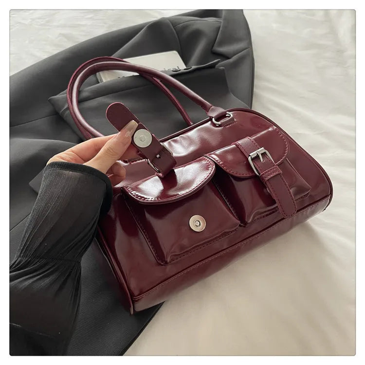 Retro Pillow Shaped Women's Bag 2025 Autumn New Fashion Trendy Large Capacity Handbag Shoulder Bag for Commute Casual