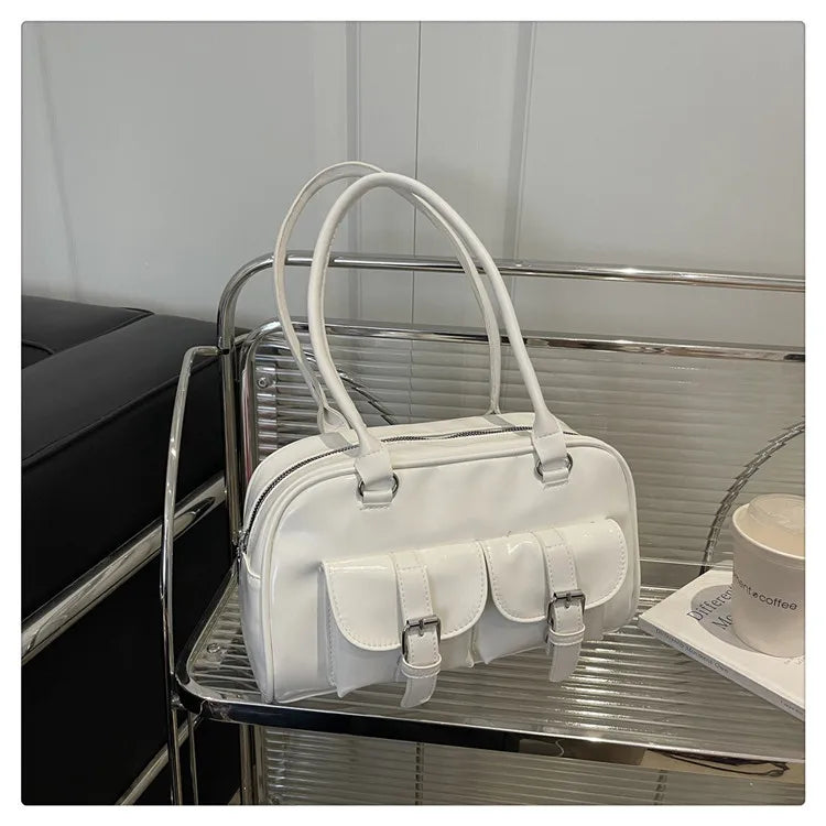 Retro Pillow Shaped Women's Bag 2025 Autumn New Fashion Trendy Large Capacity Handbag Shoulder Bag for Commute Casual