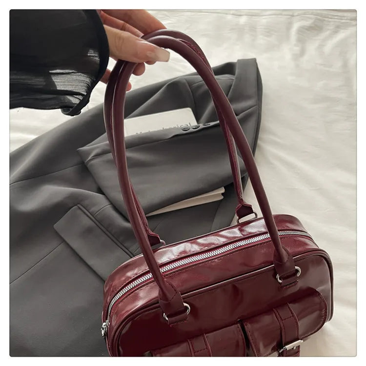 Retro Pillow Shaped Women's Bag 2025 Autumn New Fashion Trendy Large Capacity Handbag Shoulder Bag for Commute Casual
