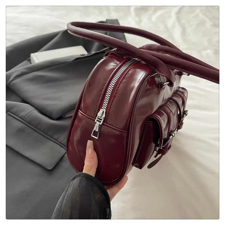 Retro Pillow Shaped Women's Bag 2025 Autumn New Fashion Trendy Large Capacity Handbag Shoulder Bag for Commute Casual