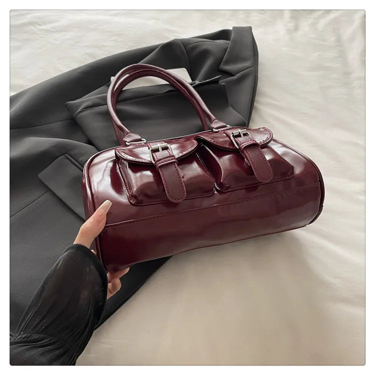 Retro Pillow Shaped Women's Bag 2025 Autumn New Fashion Trendy Large Capacity Handbag Shoulder Bag for Commute Casual